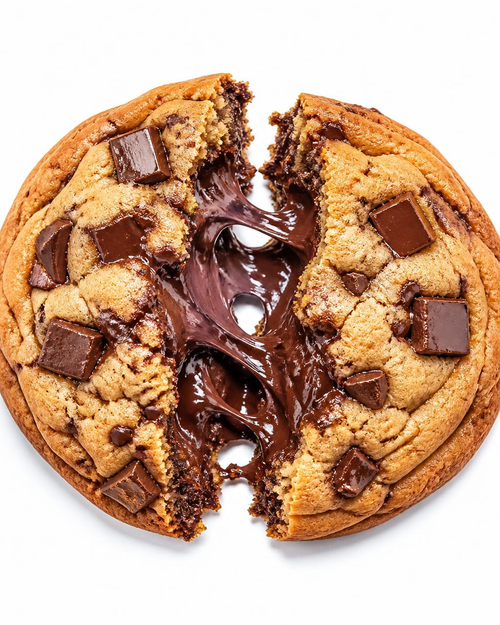 Thick gourmet chocolate chip cookie